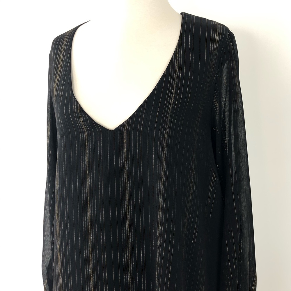 Show Me Your Mumu Tessa Black Gold Tunic Dress - Picture 2 of 8